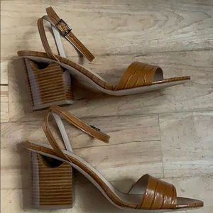 M.gemi croc heeled sandal